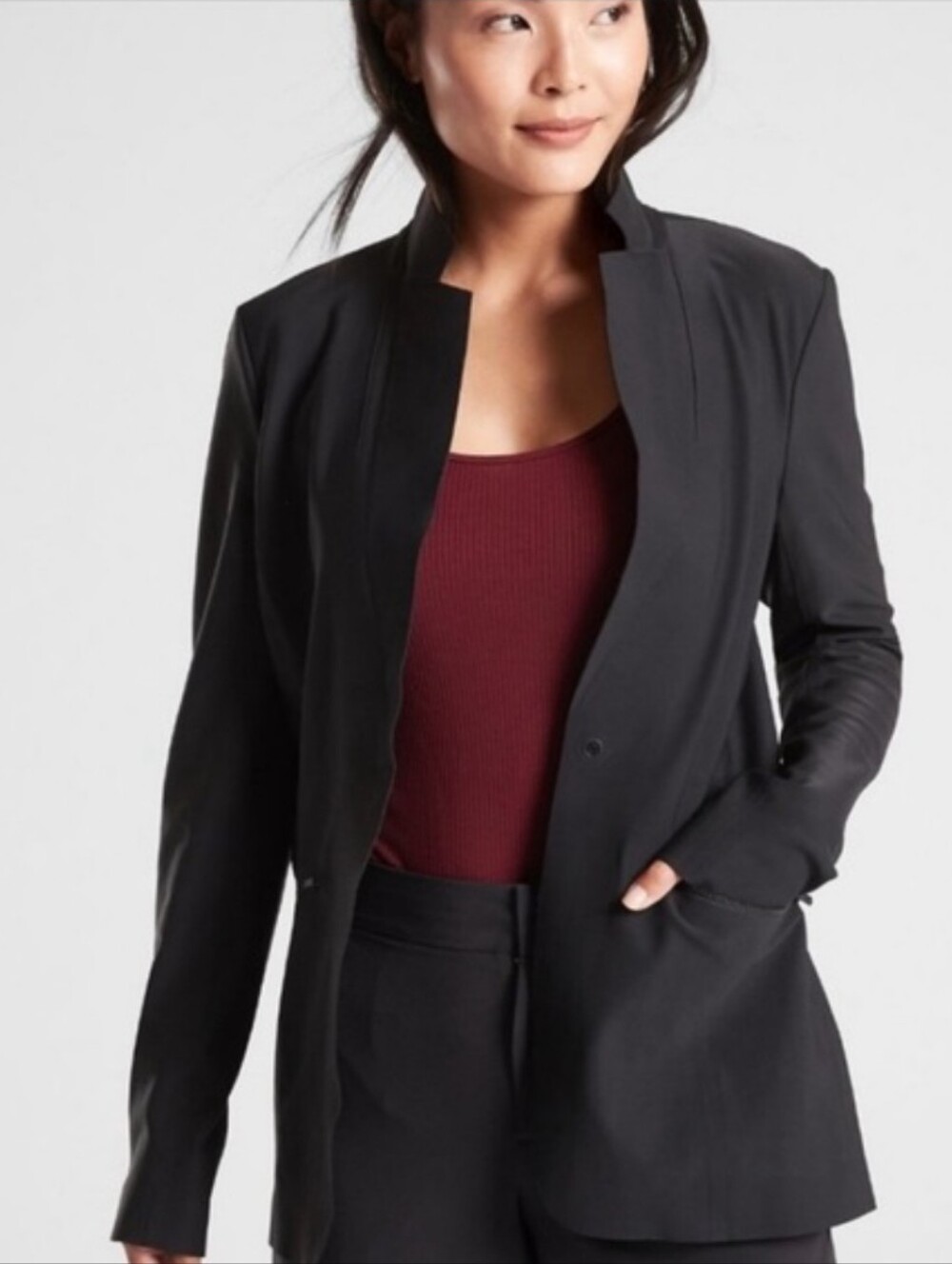 Athleta Interstellar Blazer Black Size 2